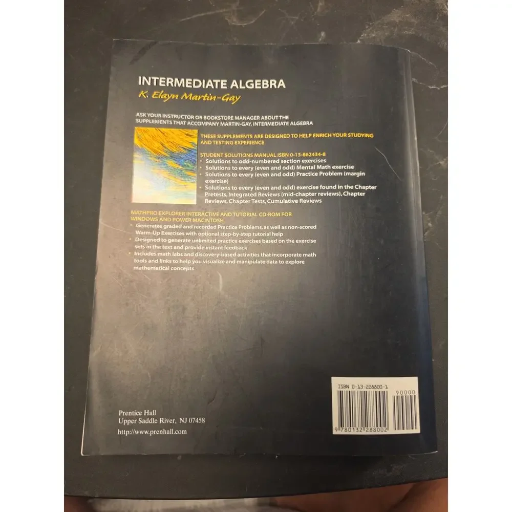 Intermediate Algebra by K. Elayn Martin-Gay (1999, Trade Paperback)
